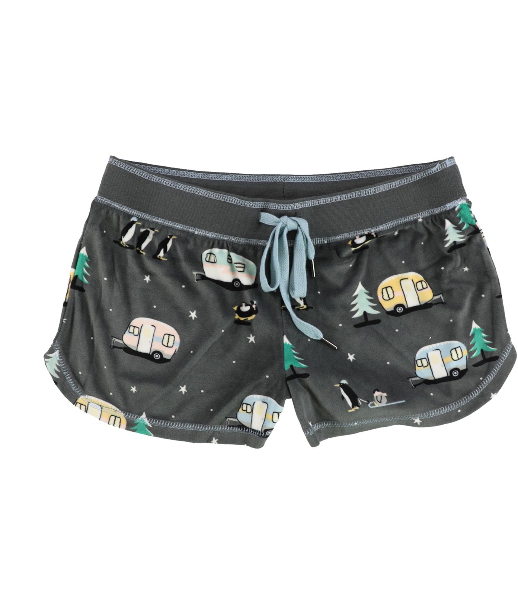 P.J. Salvage Womens Peguins,Trees,Campers Pajama Shorts