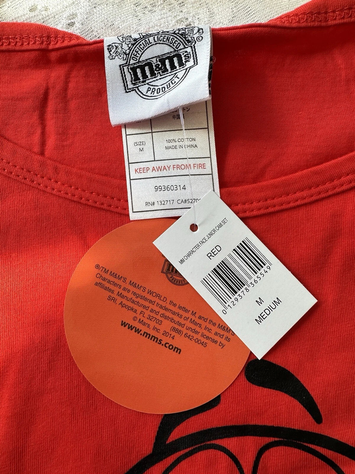 M&M World Pyjama Set  size Medium