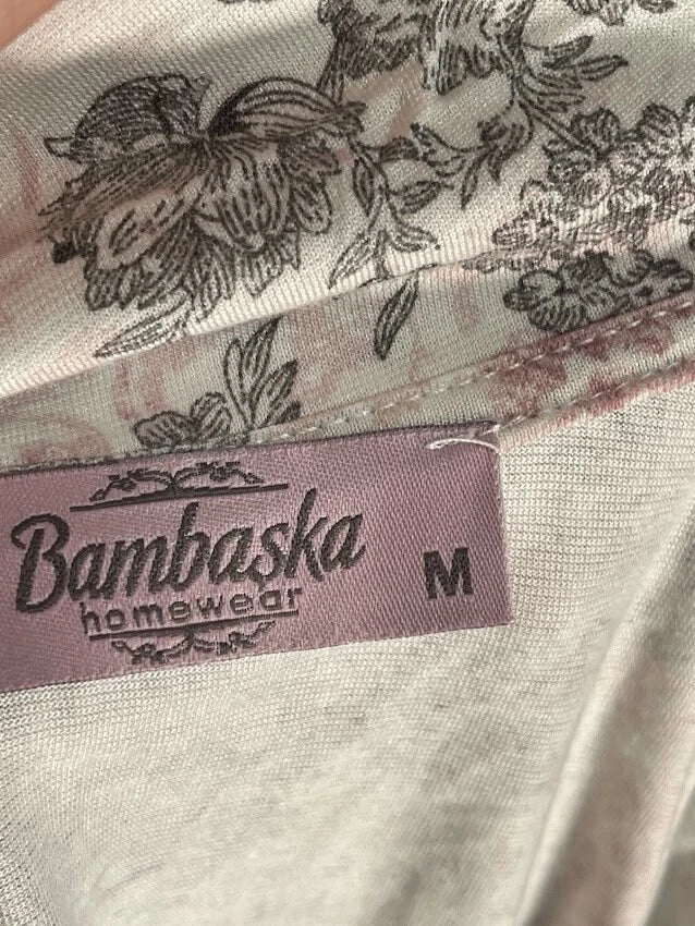 Bambaska Homewear Women's Pajama Set Size M: Shirt and Pants