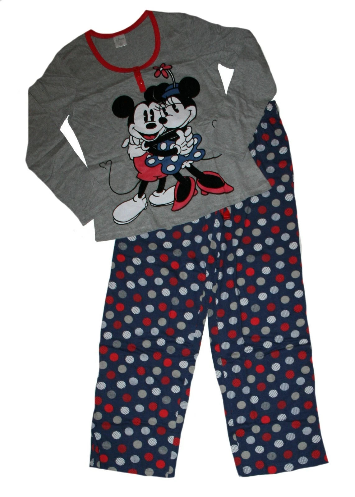 Disney Mickey Mouse and Minnie Mouse Women's 2 Piece Pajama Set NWT