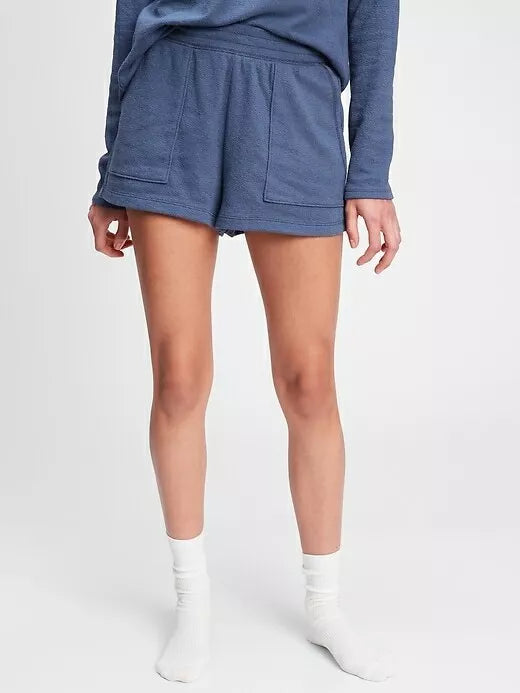 Gap Love Easy Textured Shorts Women Pajama Pjs 2" Sleep Shorts Loungewear NWT