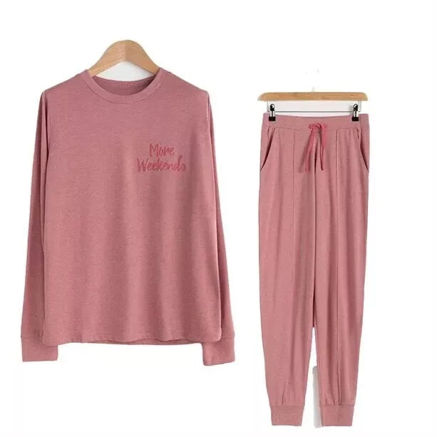 Avon Foxglove Lounge Set More Weekends Loungewear Set Pink Pyjama Large XL Gift