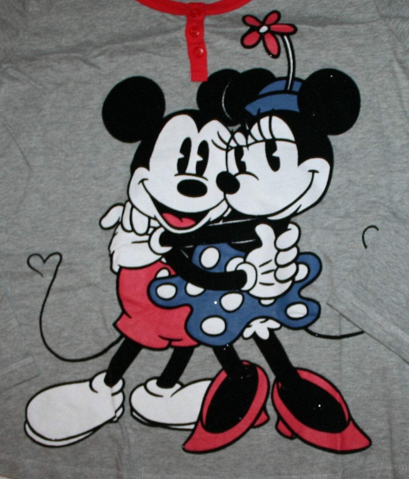 Disney Mickey Mouse and Minnie Mouse Women's 2 Piece Pajama Set NWT