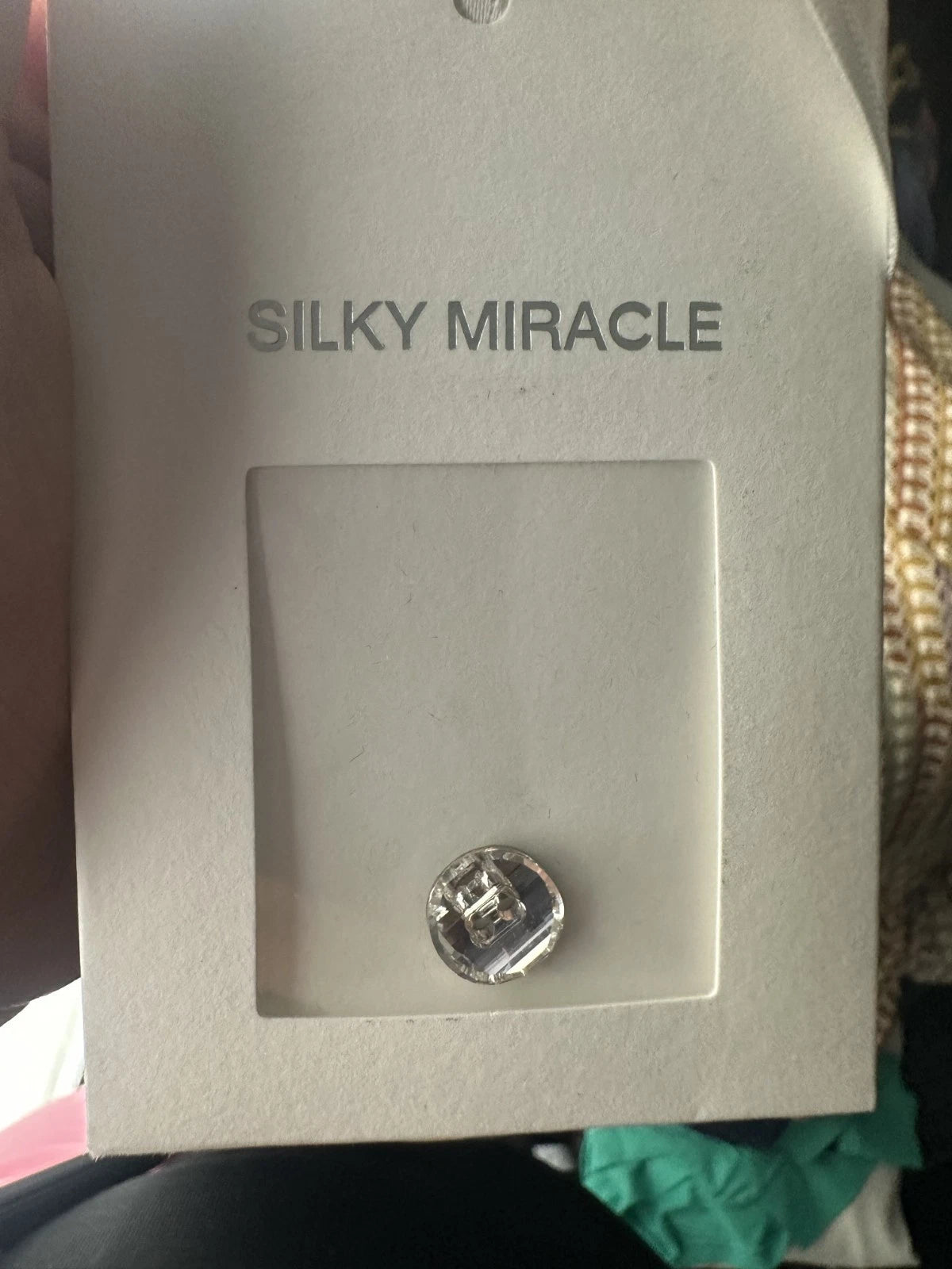 Silky Miracle PJ set longsleeve button down shirt and pants size M Blue