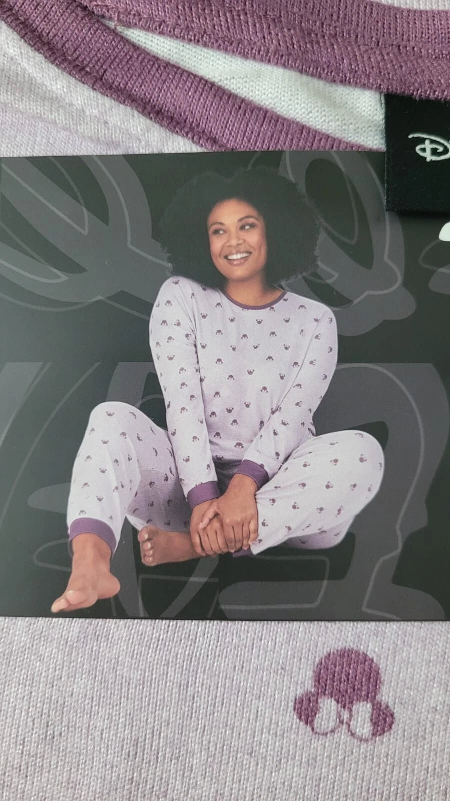 Disney Minnie Mouse Women's Cozy 2-Piece Pajama Set - Small - Purple - NWT