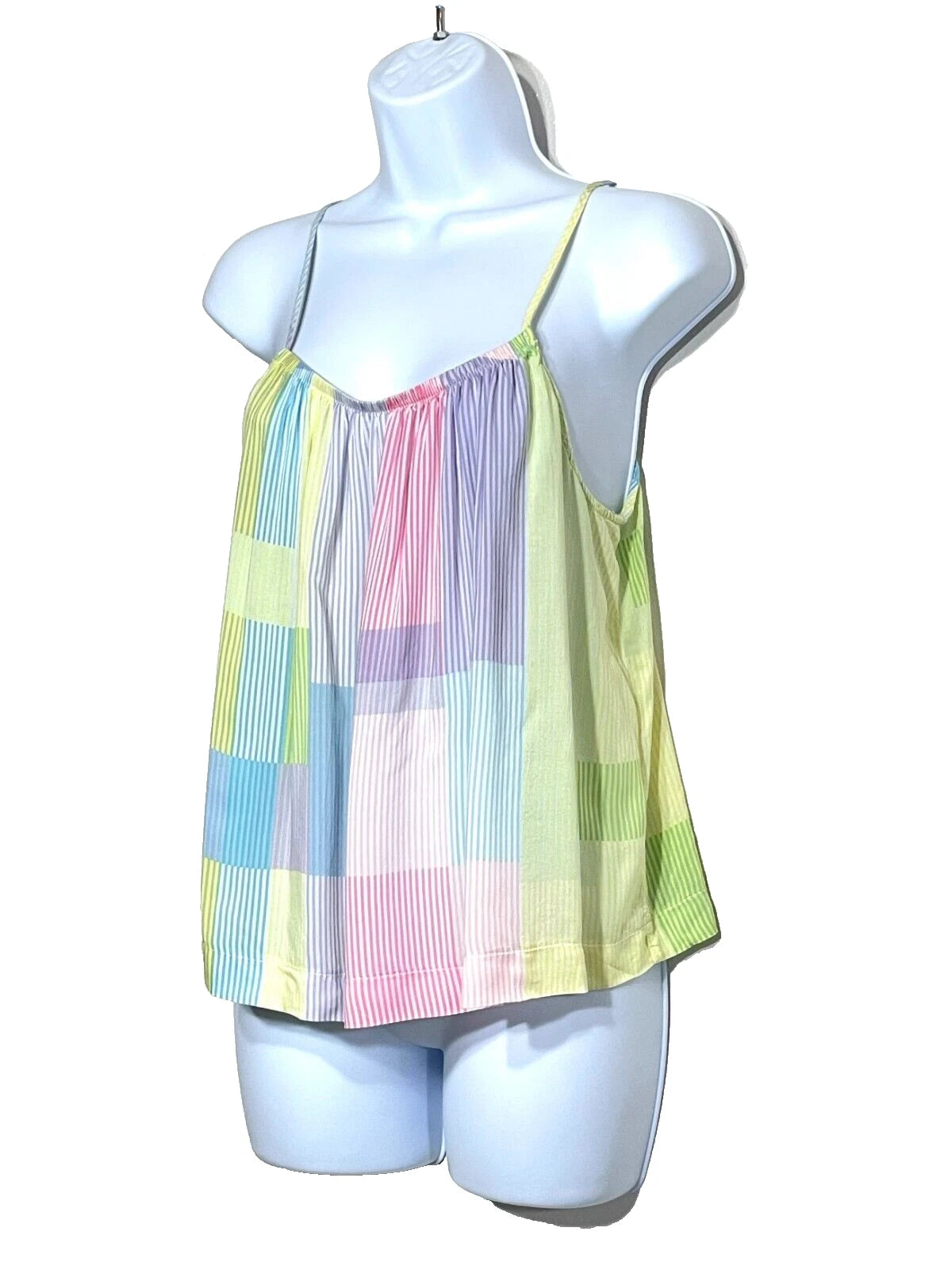 NWOT Sanctury Women's S Stripe Print Woven Tank & Pant Pajama Set $78