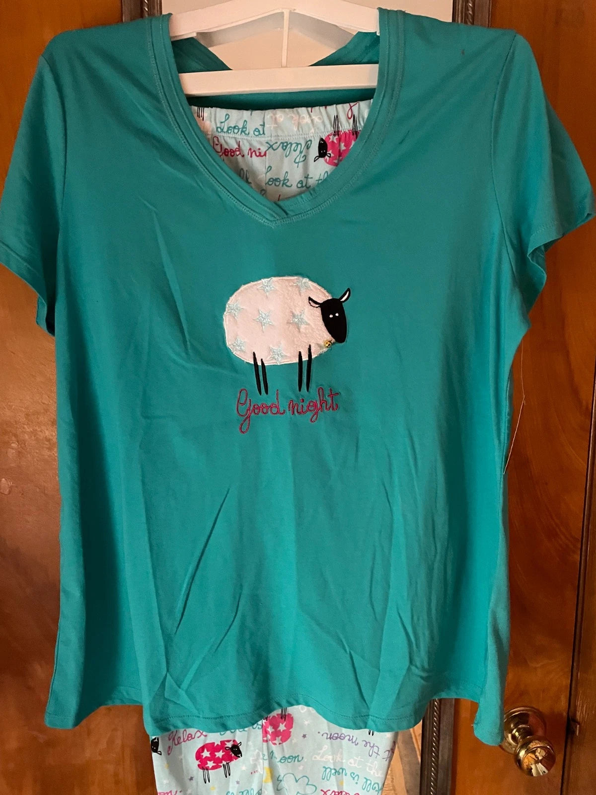 Secret Treasures Sheep  Capri PJ's - XL -NEW