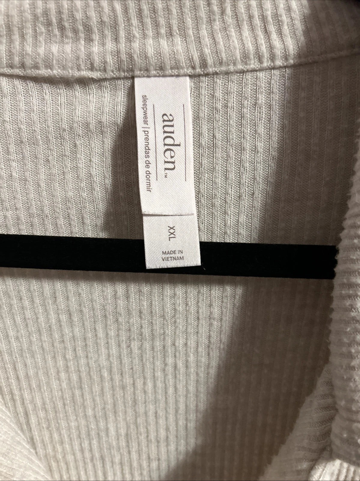 Auden pajama set XXL  30” Inseam Cream Colored