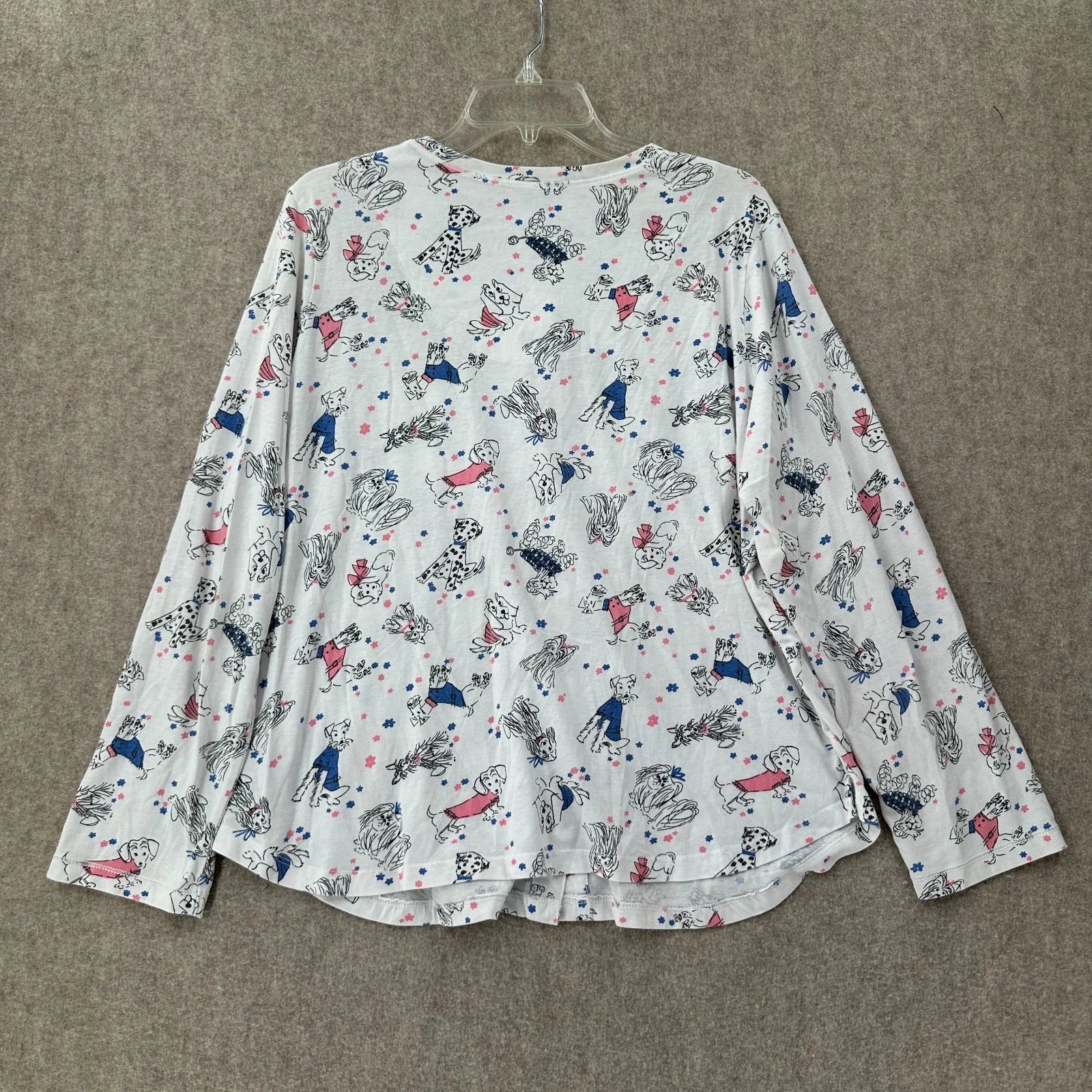 Sleep Sense Cotton Jersey Knit Dog Print Pajamas Set XL 2PC Sleepwear