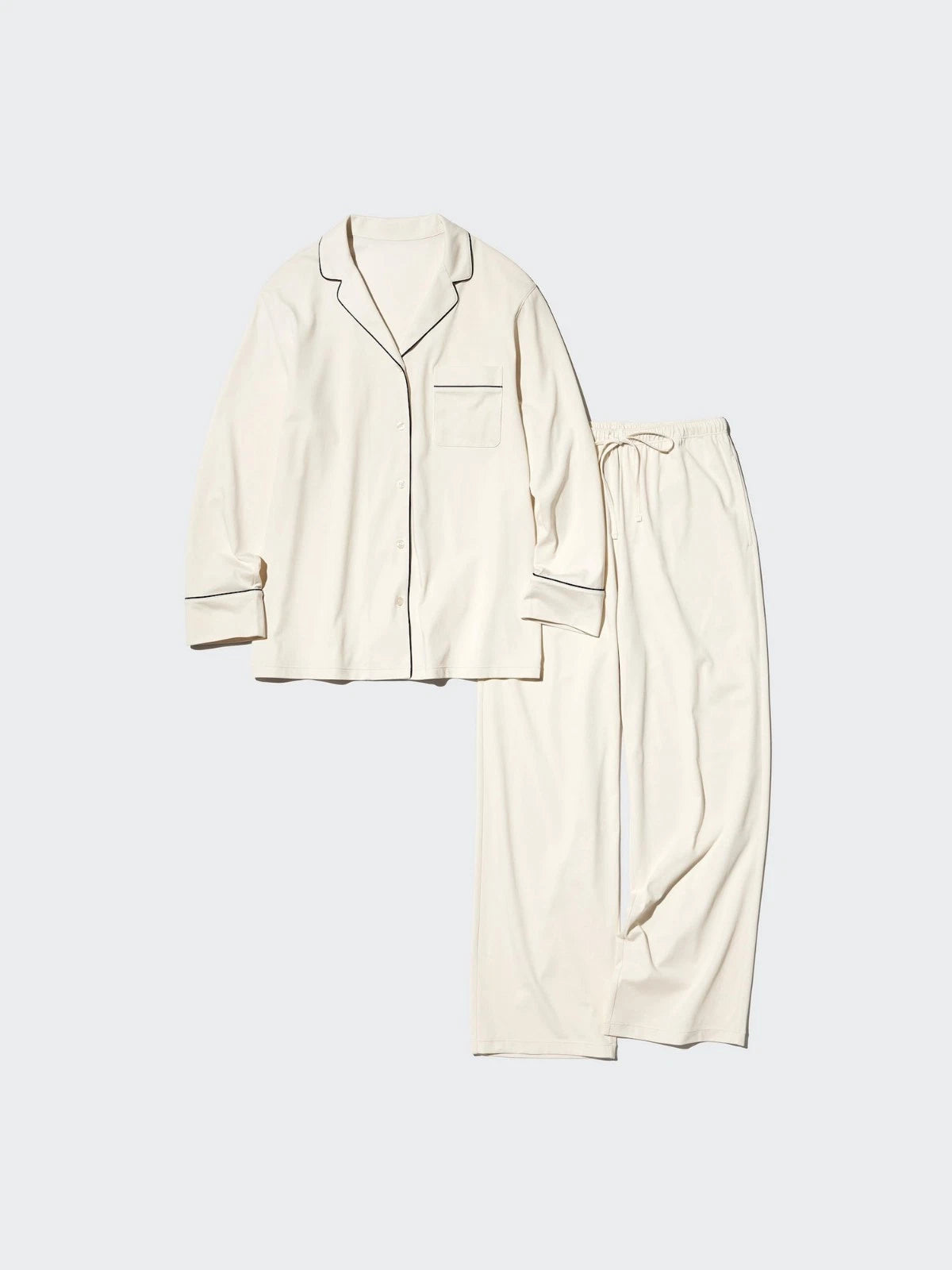 UNIQLO AIRism Cotton Long Pajama Set Dry Cool Touch Sleepwear XS-3XL 3Colors