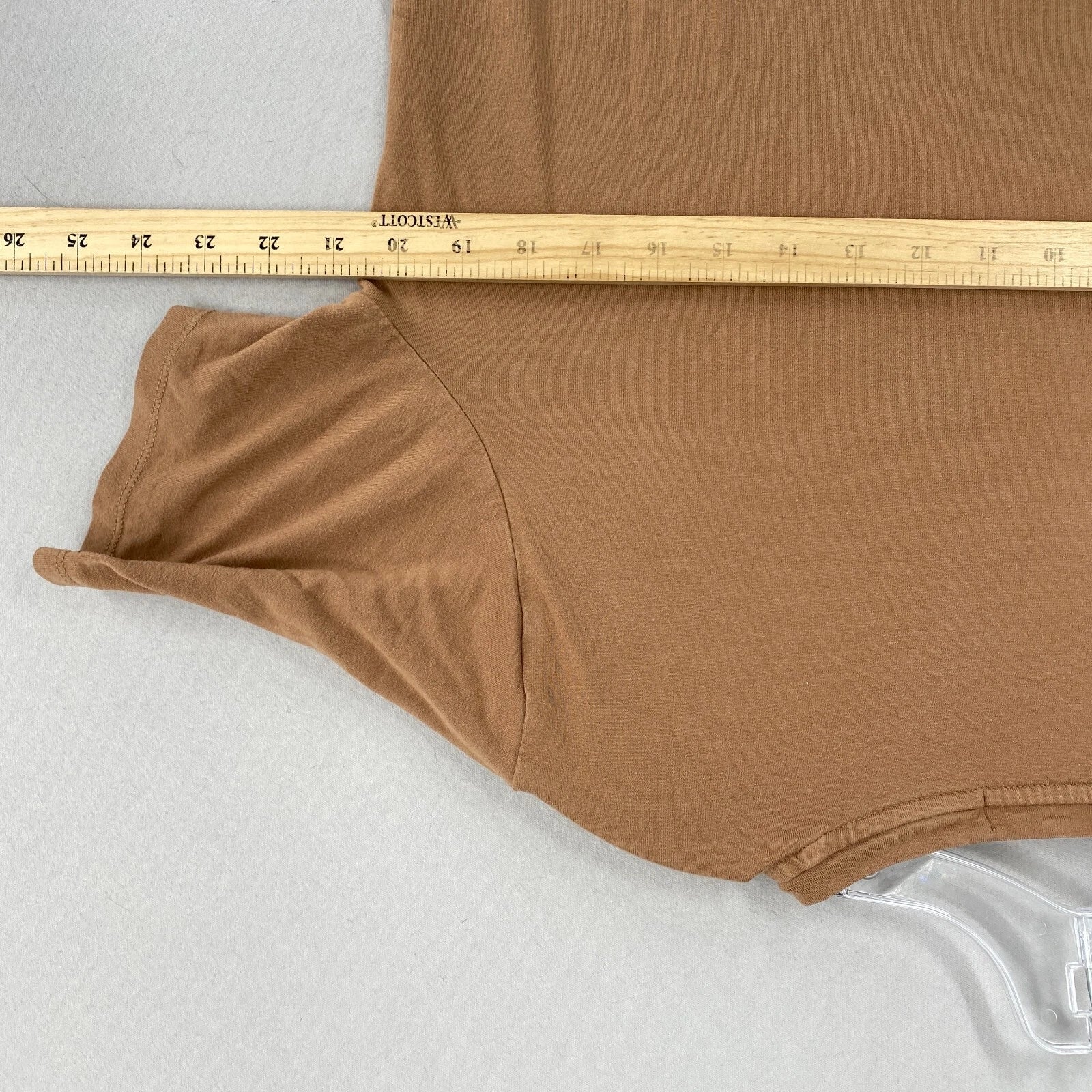 Nuuds Pajama Set Top & Pants Womens Size XS Brown Crewneck Pull On Bottoms