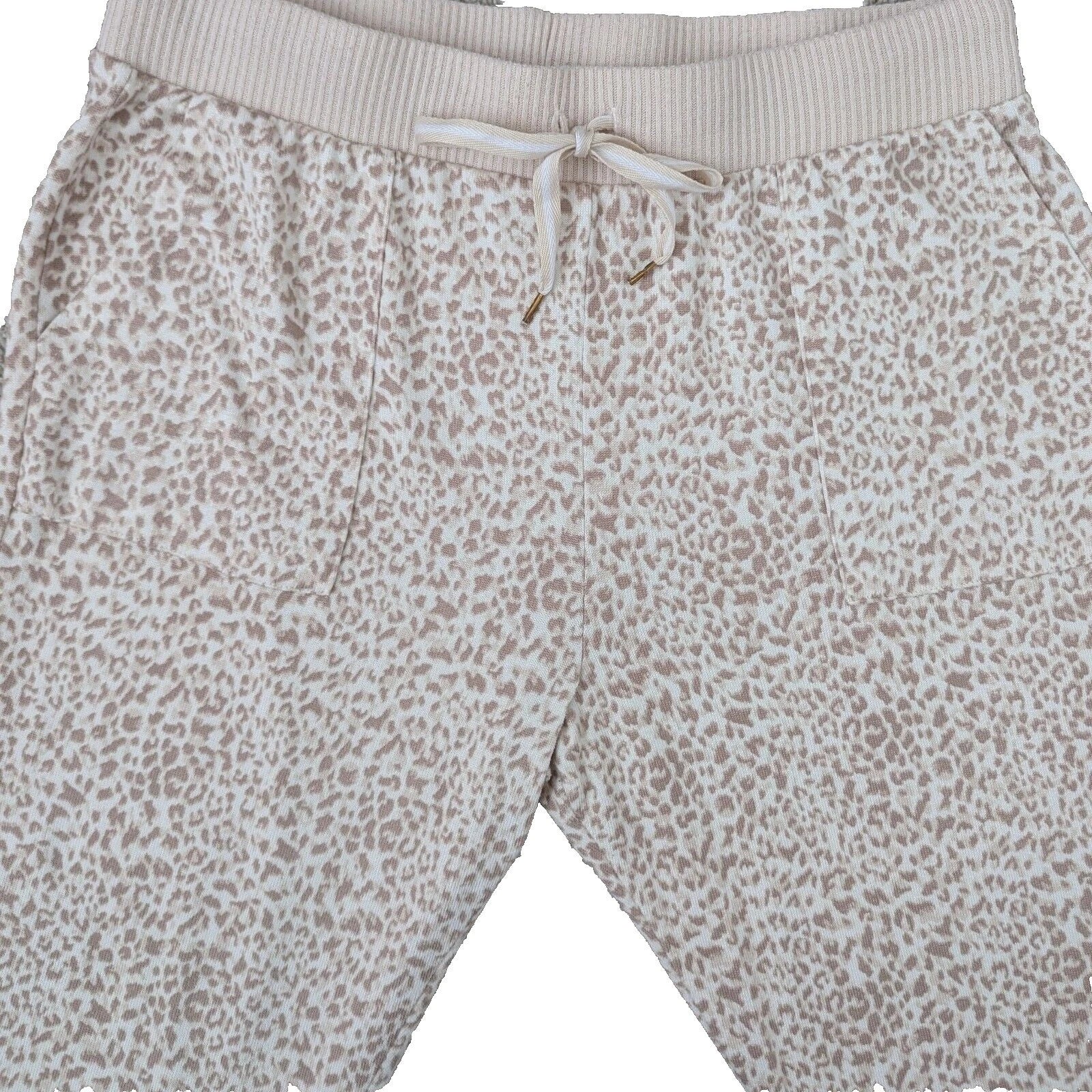 Honeydew 2-Piece Long Sleeve Jogger Pajama Set Womens Large Leopard Animal Print