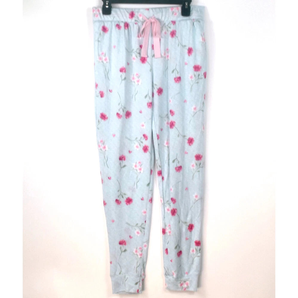 Roudelain Whisper Luxe Top & Jogger Pants Pajama Set Pearl Blue Ch Sz New BJE225