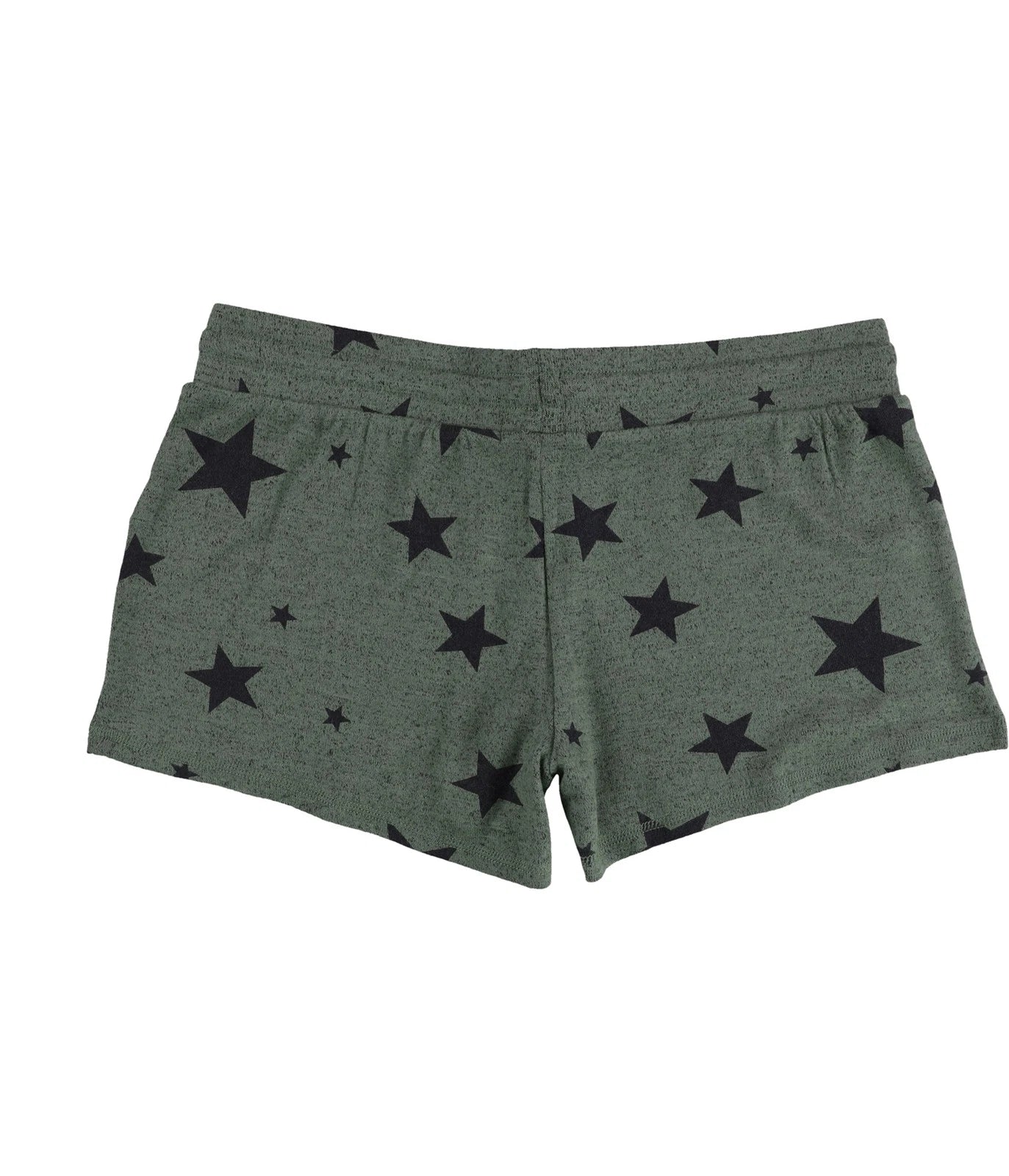 P.J. Salvage Womens Black Stars Pajama Shorts, Green, Small