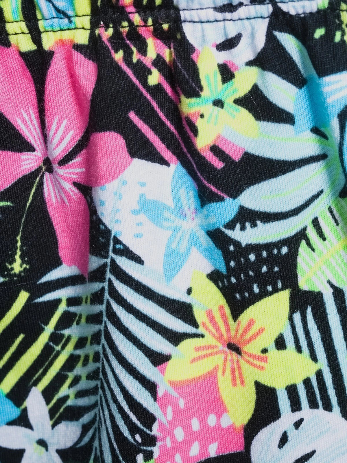 -2 PCS SECRET TREASURES PAJAMA BLACK TOP & SHORTS BLACK MULTI FLORAL SET 3X