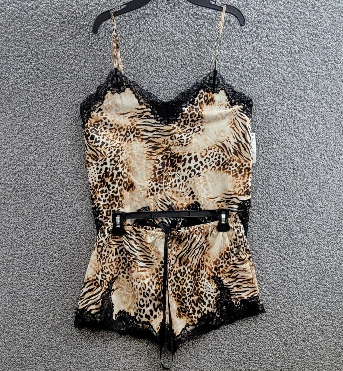 INC International Concepts Printed Shortie Pajama Set Women's S Mixed Animal