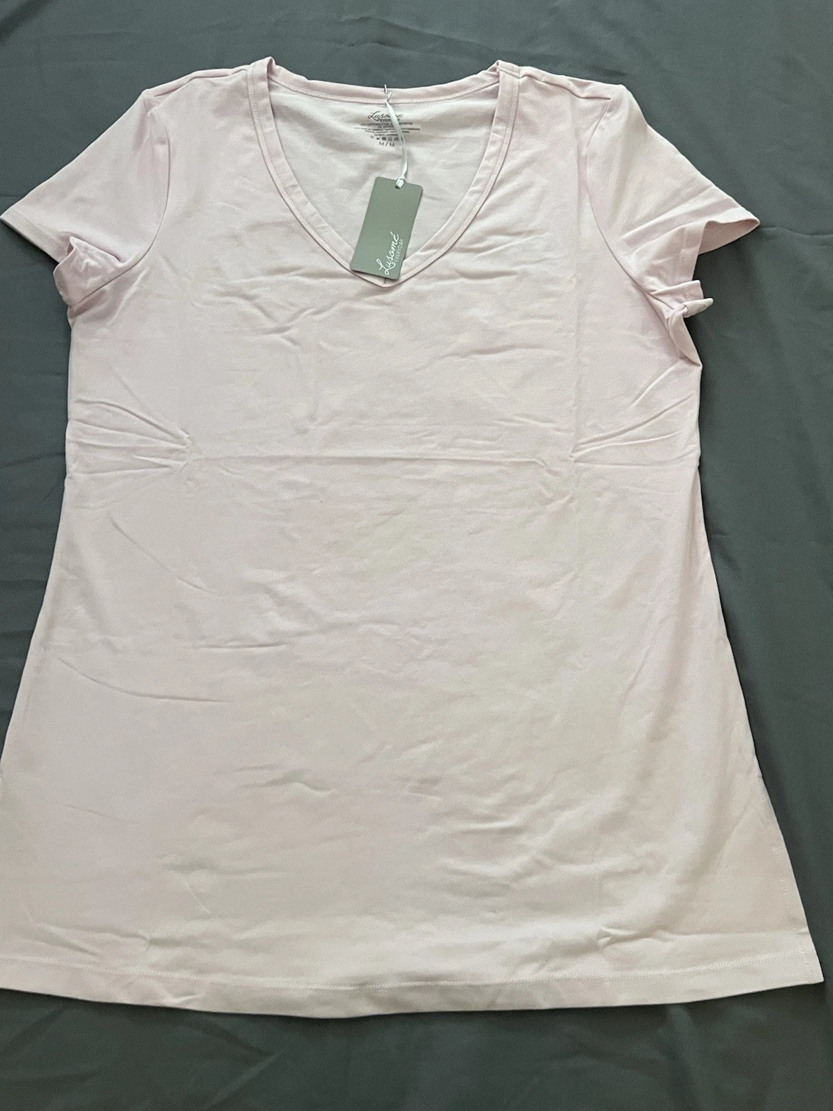Lusome Everyday V-neck Top and Joggers Pajama Set Pink  - Medium