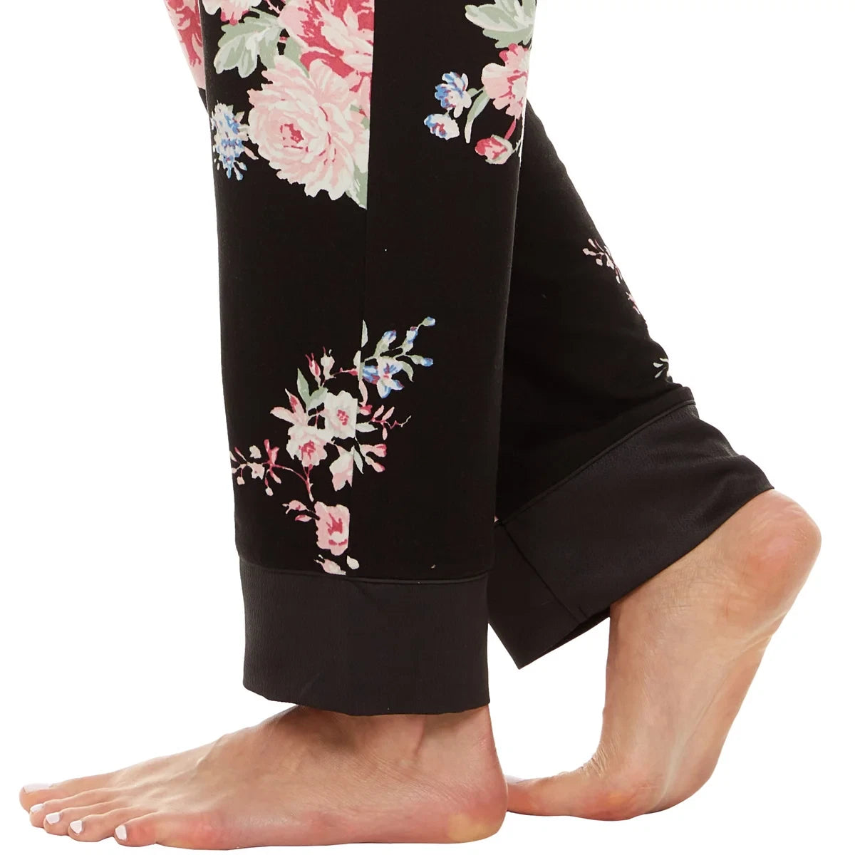 Flora Nikrooz Women's Satin Trim Notch Collar PJ Set
