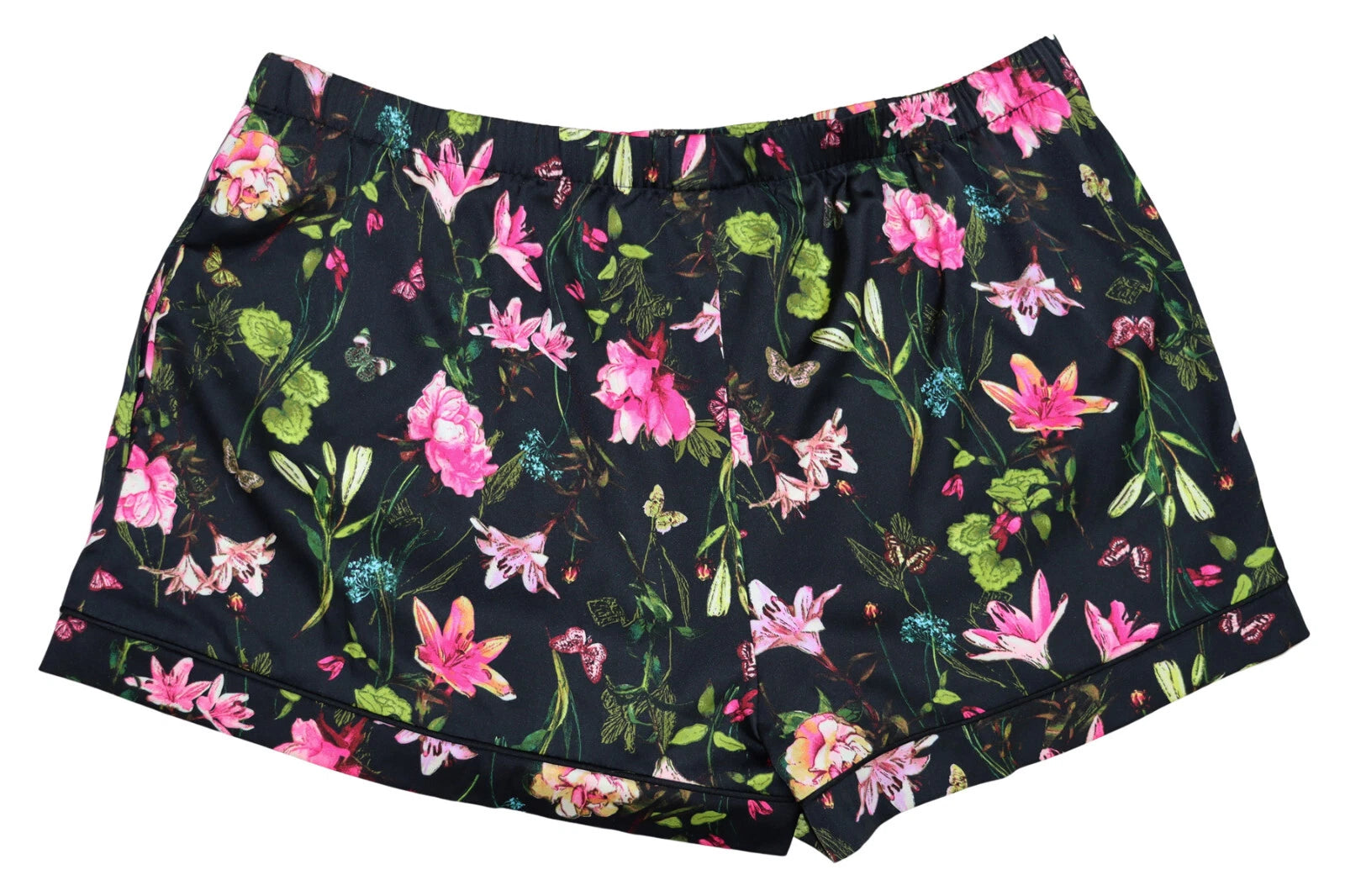 INC International Concepts Floral Print 2-Piece Satin Women's Pajama Set NWT