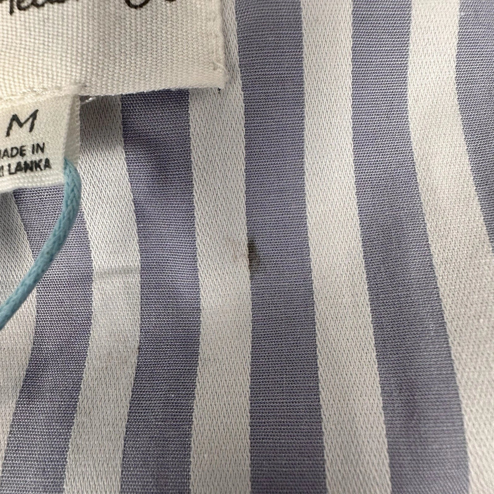 Bed Head 2pc Pajama Set Size Medium Blue Stripe Relax Fit Long Sleeve Women NWT