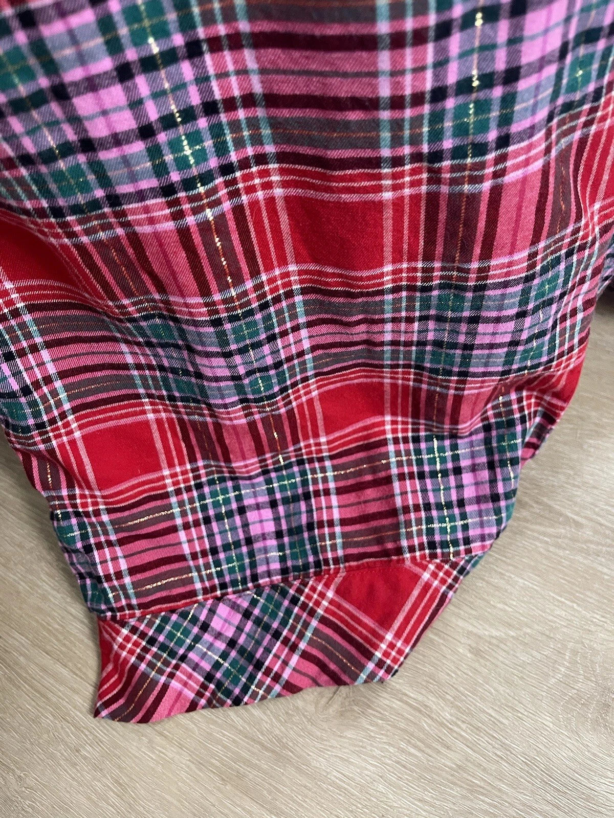 Victoria Secret- XXL Plaid 2 Piece Pajama Set (Red/Pink) Cozy Lounge Sleep