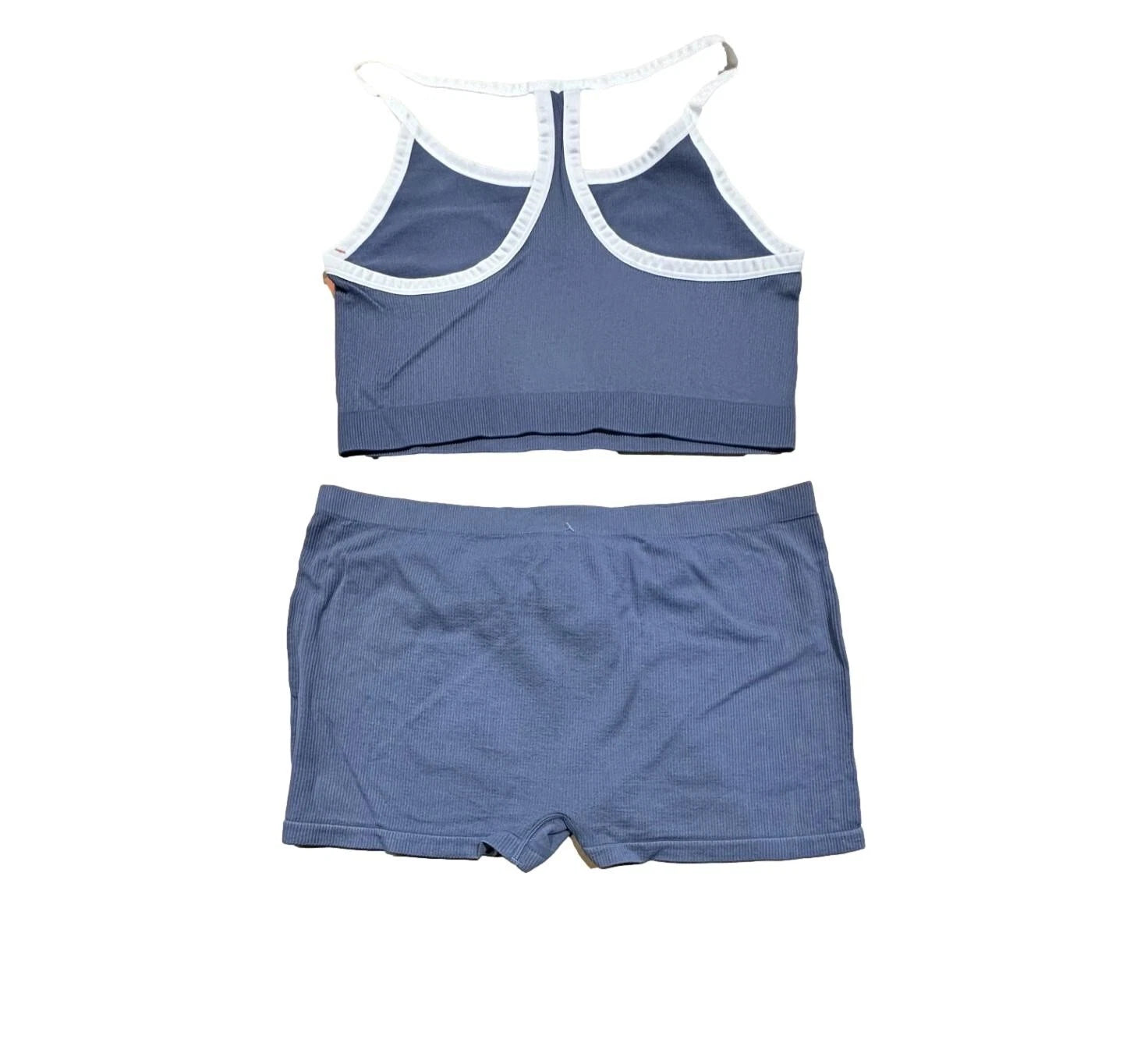Women's Plus Size Henley Set - Colsie Blue 3X