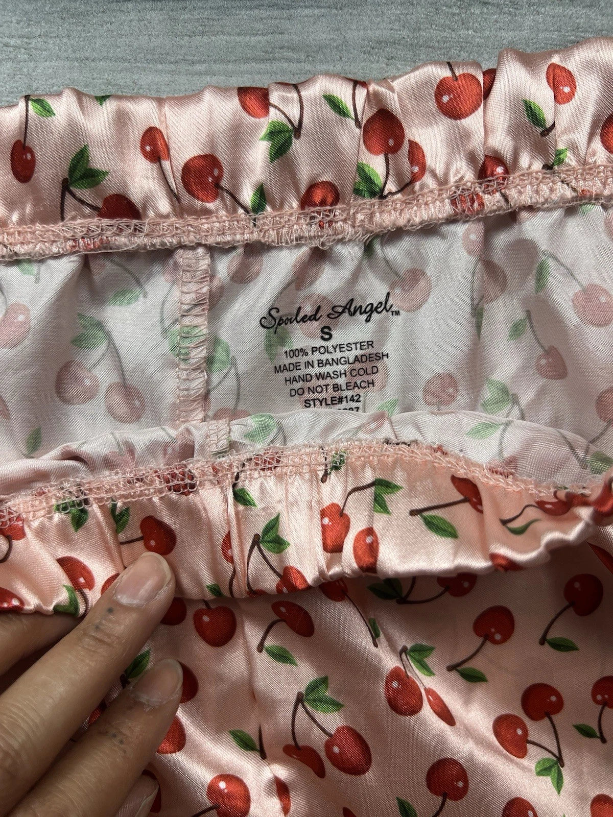 Women’s Pink Cherry Print Loungewear Set
