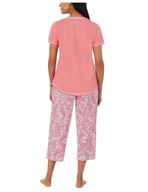 Carole Hochman Women's Capri Pajamas Sets, Extra Small (4-6)