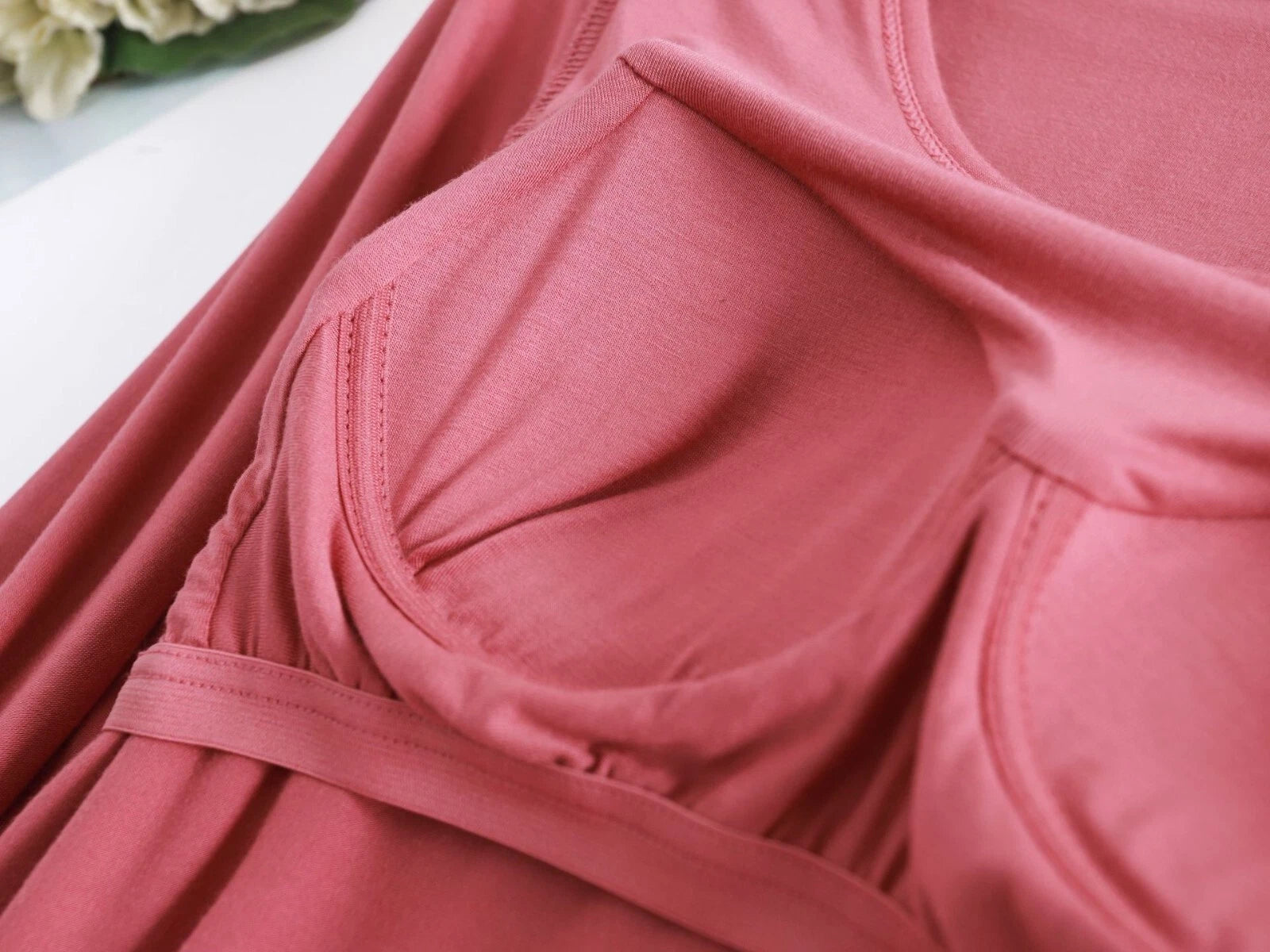 Two Piece Long Sleeve Built in Bra Loungewear Pyjamas