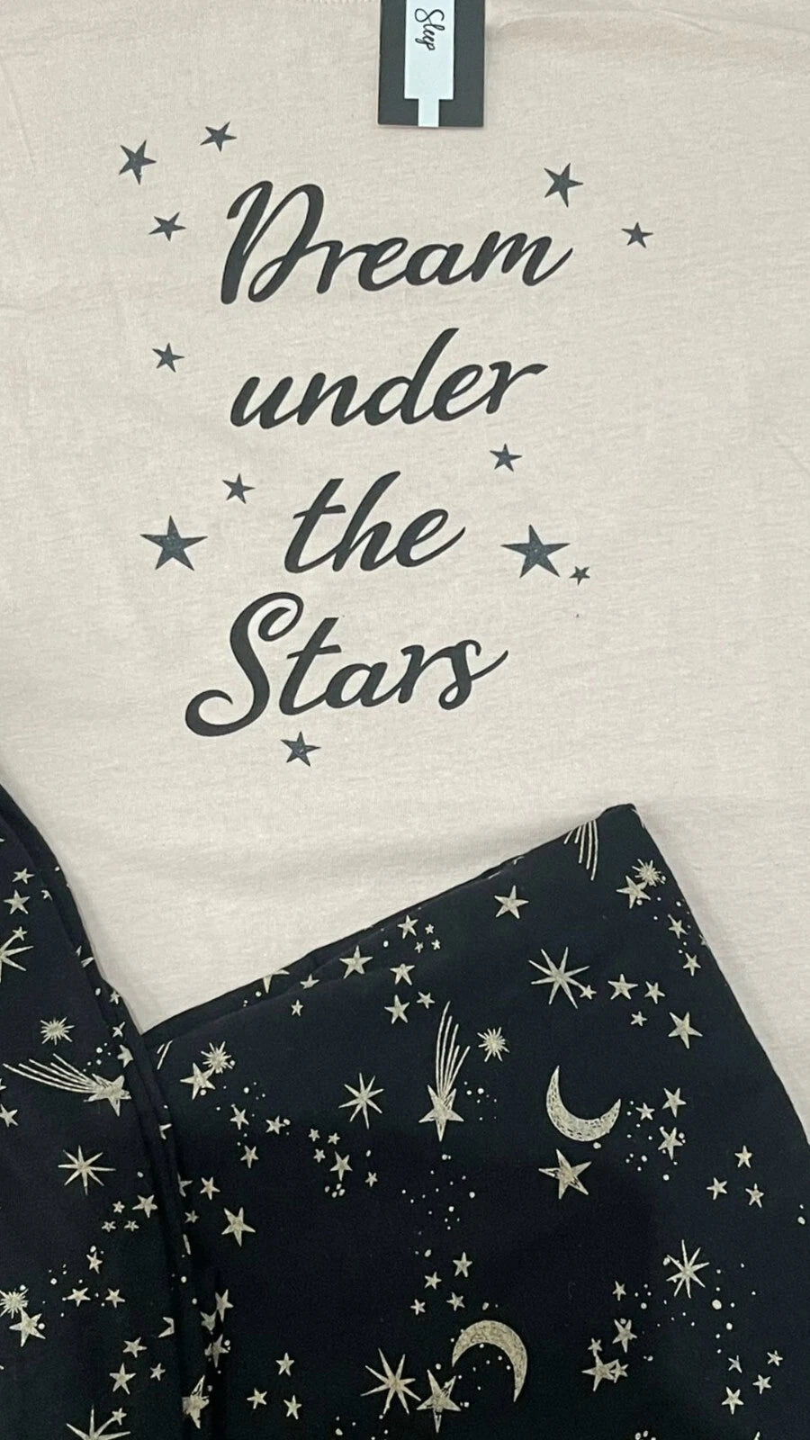 Ex Evans Sleep Women’s Plus Size “ Dream Under The Star “ Pyjama Set in Pink