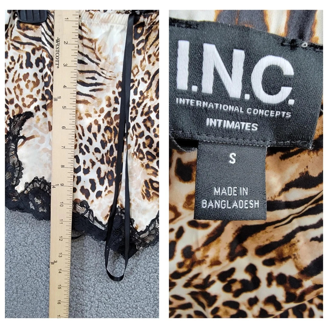 INC International Concepts Printed Shortie Pajama Set Women's S Mixed Animal