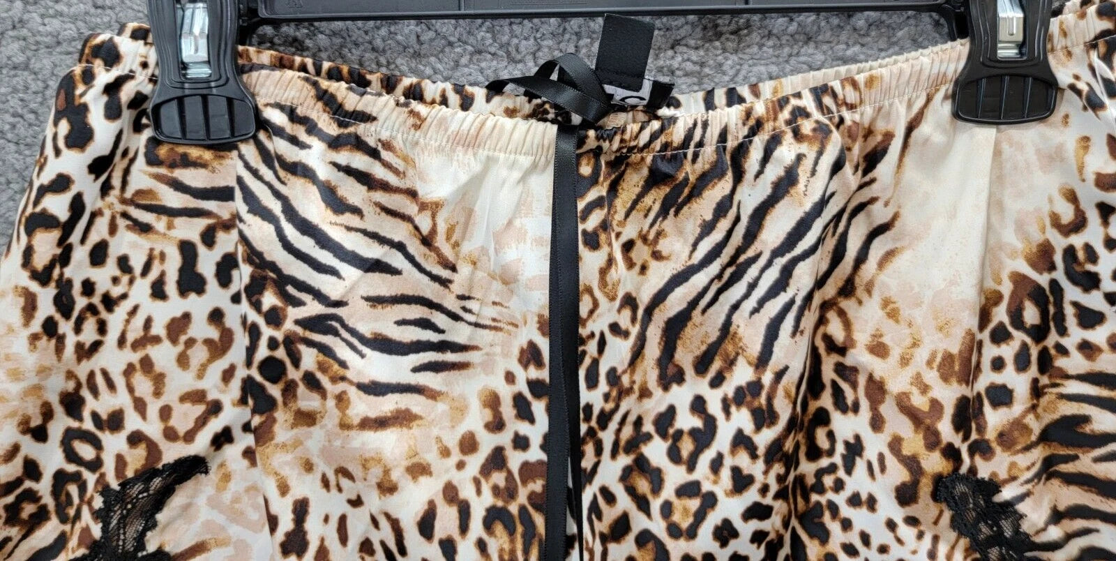 INC International Concepts Printed Shortie Pajama Set Women's S Mixed Animal