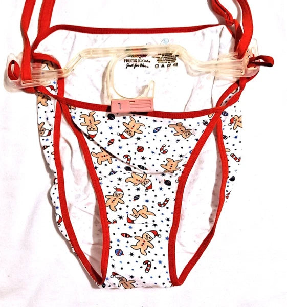 NWT Fruit of the Loom Christmas Intimates Fun Outfit - Size Large