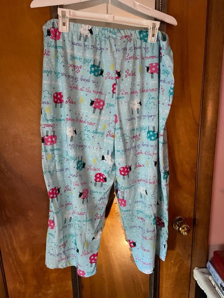 Secret Treasures Sheep  Capri PJ's - XL -NEW