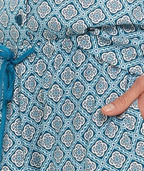 Flora Nikrooz Women's Satin Trim Notch Collar PJ Set