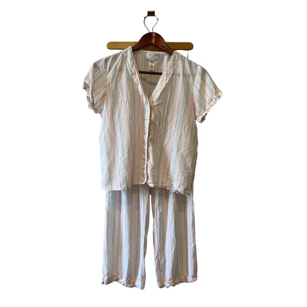 Kathy Ireland Sleepwear Pajama Set Pants Top Rayon S