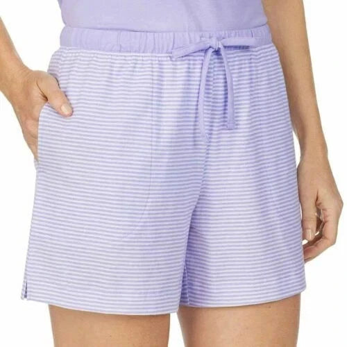 Carole Hochman Women's 4 Piece Purple and Floral Pajama Set Size L (1006) NWOT