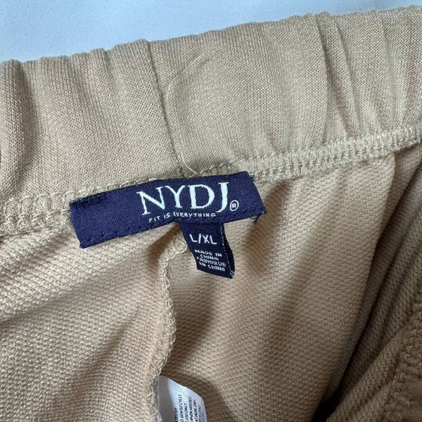 NYDJ Tan Terry Lounge Set Tank Top Shorts 2 Piece Comfort Loungewear L/XL
