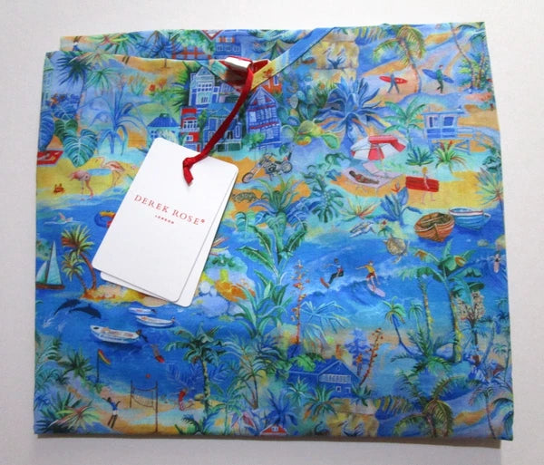 DEREK ROSE WOMENS CAMI PJ SET - SMALL - 100% COTTON - RRP. £175 - LEDBURY PJS