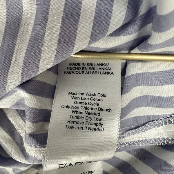 Bed Head 2pc Pajama Set Size Medium Blue Stripe Relax Fit Long Sleeve Women NWT