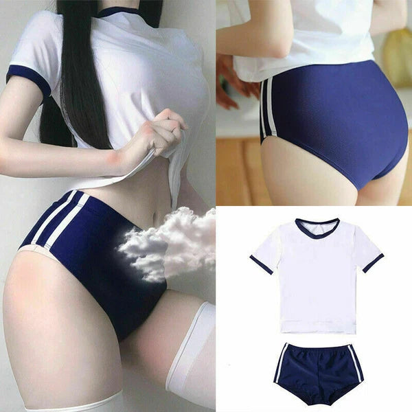 Anime Cosplay Lingerie Set Japanese Schoolgirl Uniform Sexy Women Girls Costume