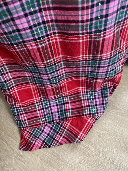 Victoria Secret- XXL Plaid 2 Piece Pajama Set (Red/Pink) Cozy Lounge Sleep