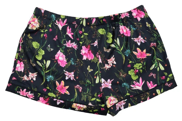 INC International Concepts Floral Print 2-Piece Satin Women's Pajama Set NWT