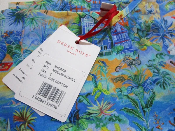 DEREK ROSE WOMENS CAMI PJ SET - SMALL - 100% COTTON - RRP. £175 - LEDBURY PJS