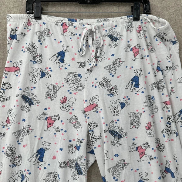 Sleep Sense Cotton Jersey Knit Dog Print Pajamas Set XL 2PC Sleepwear