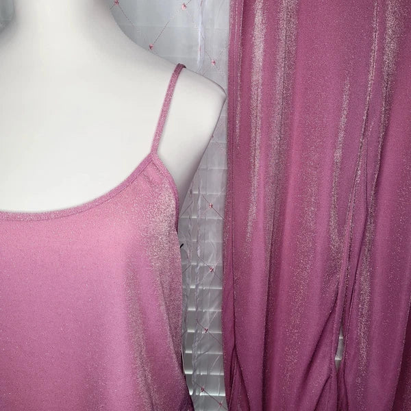 Juicy Couture Pajama Set Moonlite Mauve Pink Gold Dust Fairy Princess Large NWT