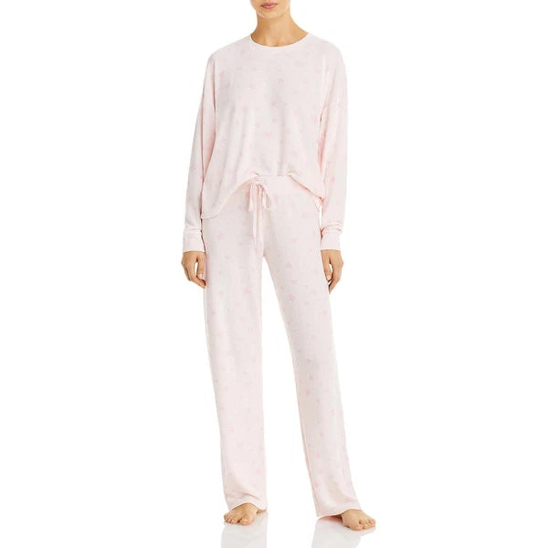 Aqua Women's Star Print Pajama Set Size Small
