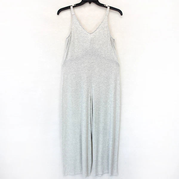 Athleta Gray Nighttime Bliss Sleep Romper Jumpsuit Lingerie PJ Small