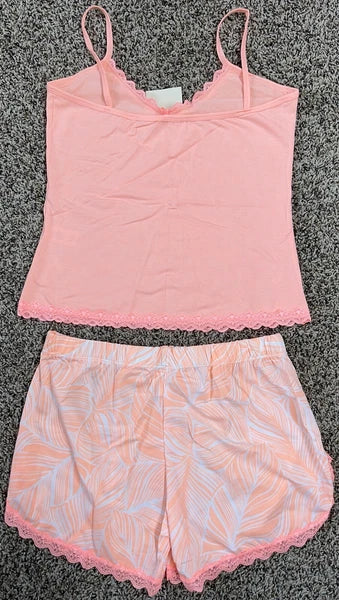 Women’s Talulah sleepwear orange comfy shorts pajama set