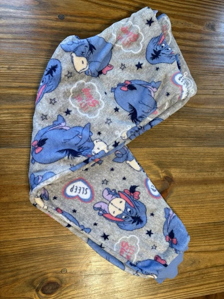 Disney 2 Piece Women’s Fuzzy Pajamas Eeyore Winnie The Pooh Size 2X Let Me Sleep